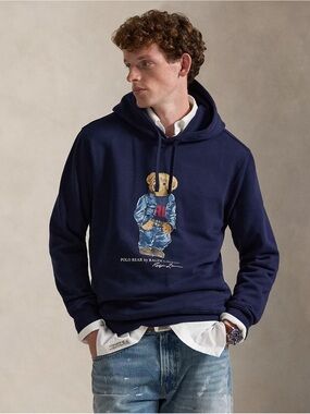 Polo Ralph Lauren Polo Bear Fleece Hoodie, Men’s Medium